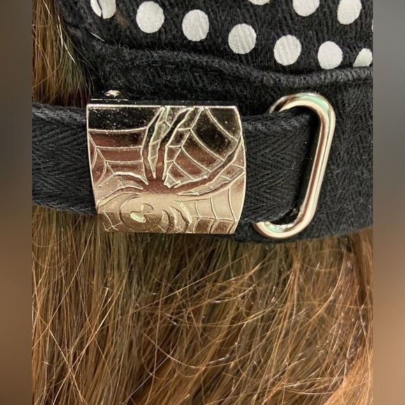 Black Spyder Adjustable Newsboy Cap One Size Unisex - Picture 5 of 8